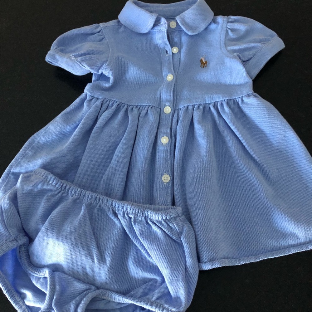 Ralph Lauren baby dress and bloomer